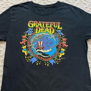 🐢 '18 Grateful Dead Band Uncle Sam Gator Tony Millionaire Art Ripple Junc. Tee